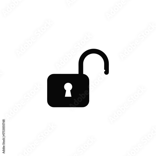 Lock icon set. Padlock open and closed. Locked and unlocked icon. Security symbol. Vector illustration.