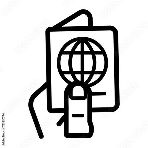 travel Line Icon