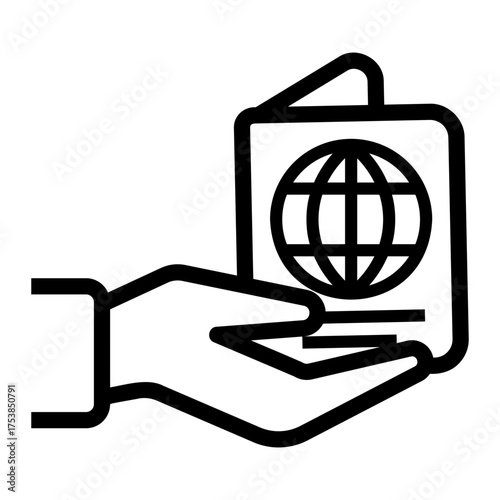 citizenship Line Icon