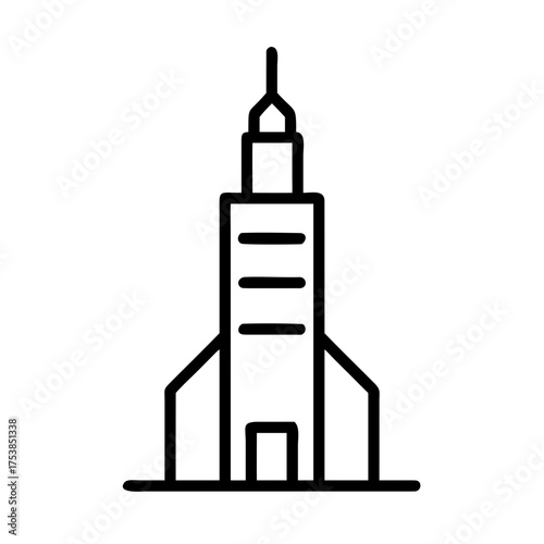 Tall skyscraper, a modern architectural marvel