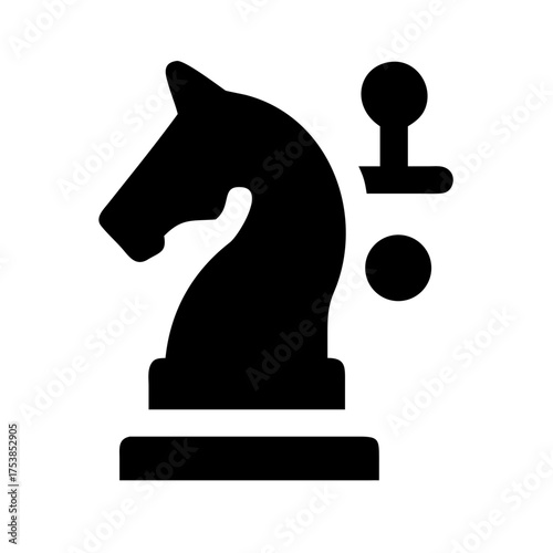 Chess knight icon representing strategic gameplay