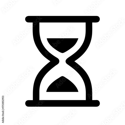 Hourglass icon, symbolizing time and patience