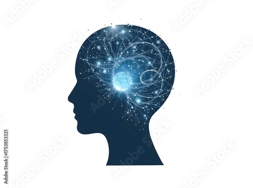 Silhouette of Mind Overwhelmed by Chaos