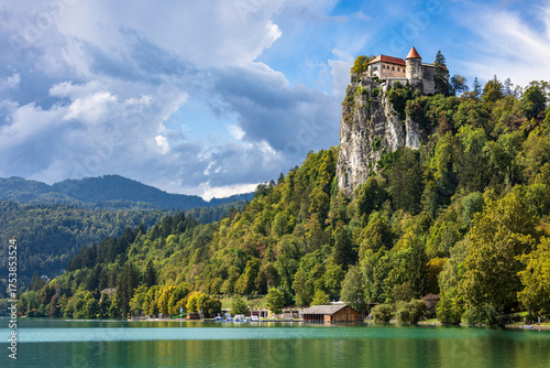 Vászonkép bled castle slovenia