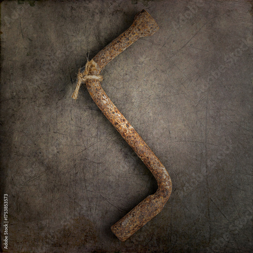 old rusty tool