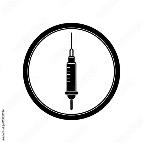 syringe icon vector illustration