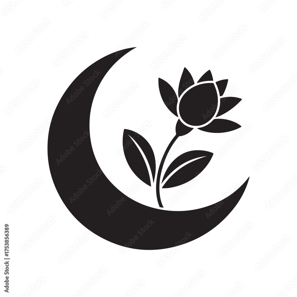 Fototapeta premium black and white flower