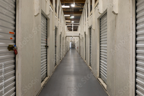 Inside A Self Storage Building in Northern California.