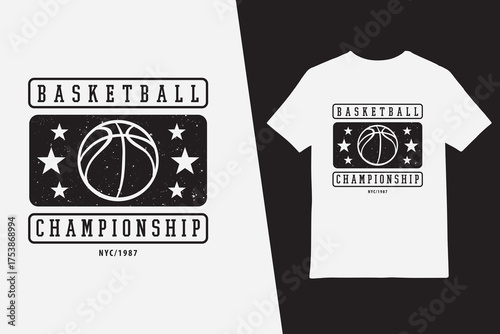 Basketball casual t shirt design