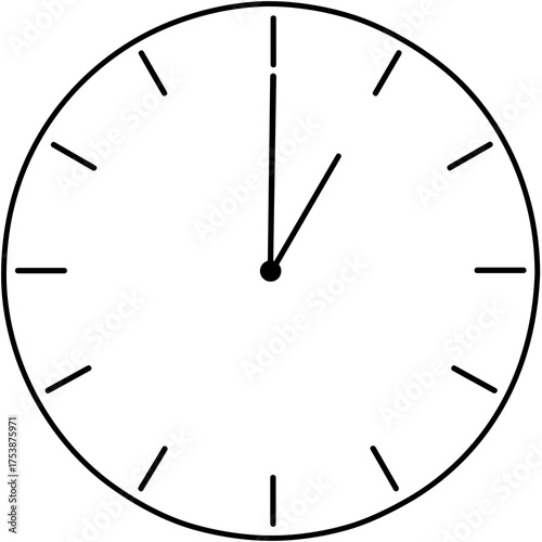 Minimalist Linear Clock Vector Design