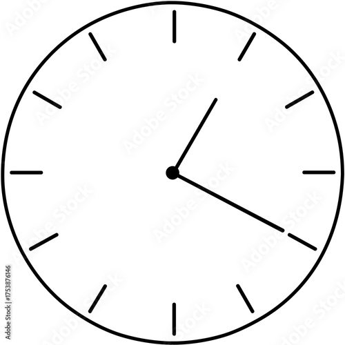 Minimalist Linear Clock Vector Design