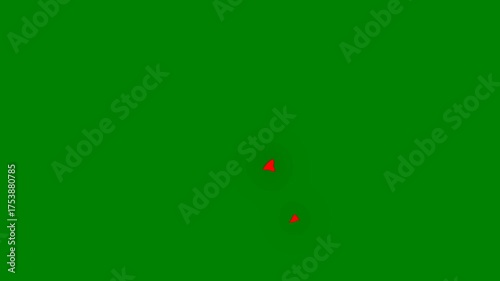 Chromakey animated fire, perfect for use in cinematic and action projects.