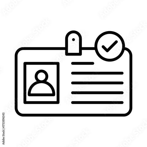 identification check icon