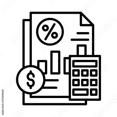 Tax documents icon