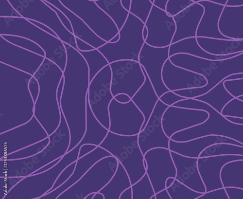 Beautiful abstract wave lines pattern in shades of purple
