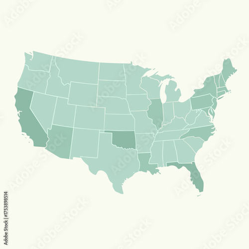 map of united states of america