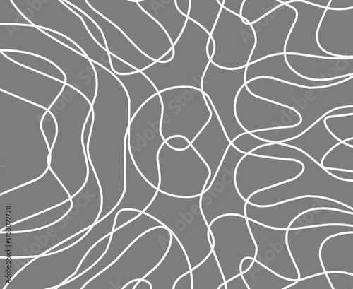 Beautiful abstract wave lines pattern in light grey and white 