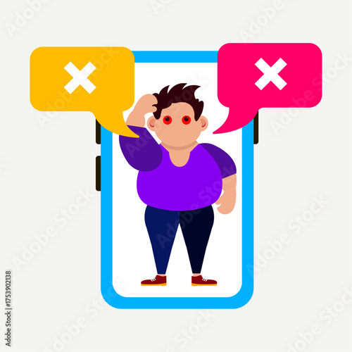 404 Error Page Illustration – Website Not Found and Loading Error Concept
