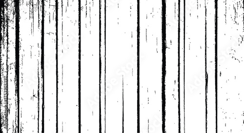 Abstract vertical grunge texture with distressed black lines and dots on a transparent background