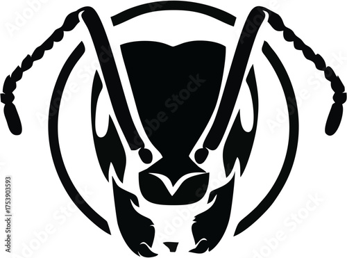 Antt Headd Mascott Vector Ill...