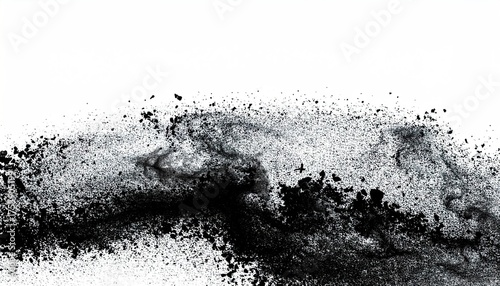 High Speed Water Splash Isolated on Black Background Freezing Motion in Dynamic Close-Up Shot Abstract Composition Capturing White Liquid Movement