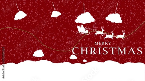 a short Christmas greeting video with hearts, snow and festive motifs.