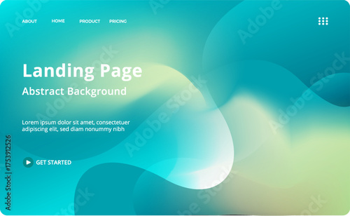 Abstract Geometric Gradient Tech Conference Exhibition Board Stage Backdrop Key Visual Poster Vector Design Assets Editable