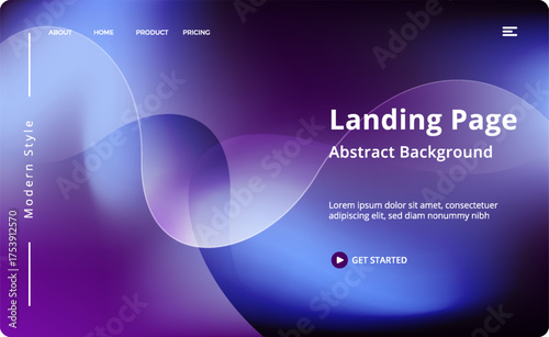 Abstract Geometric Gradient Tech Conference Exhibition Board Stage Backdrop Key Visual Poster Vector Design Assets Editable