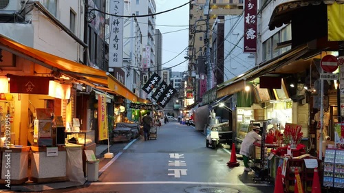 築地場外市場　早朝　2025年