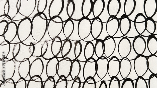 a hand-drawn line drawing with a brush, ink-drawn lines, rotating lines painted with a brush