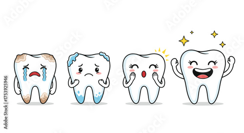 Understanding the journey of your teeth from unhealthy to healthy and sparkling.