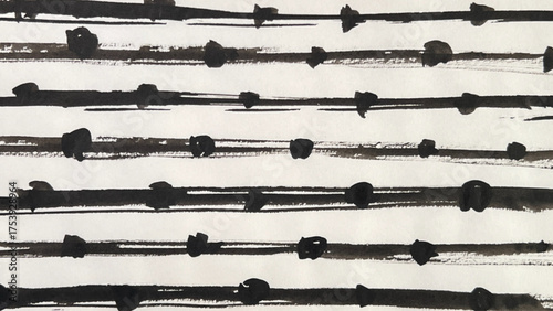 abstract painting drawn with a brush, rough lines drawn with ink and brush, drawing of rough lines painted with a brush