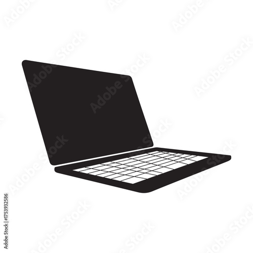 modern laptop computer. laptop isolated on white background. vector illustration EPS 10
