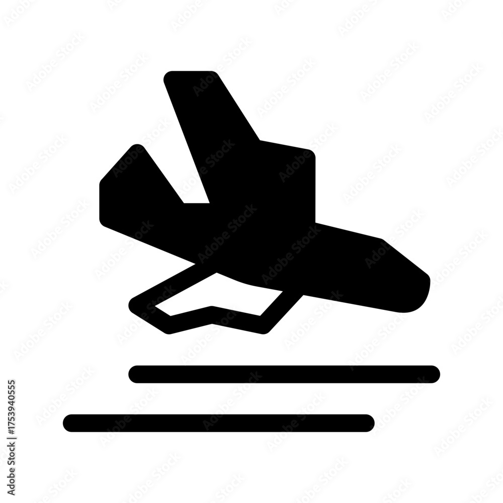 Obraz premium Arrival Icon Vector Symbol Design Illustration