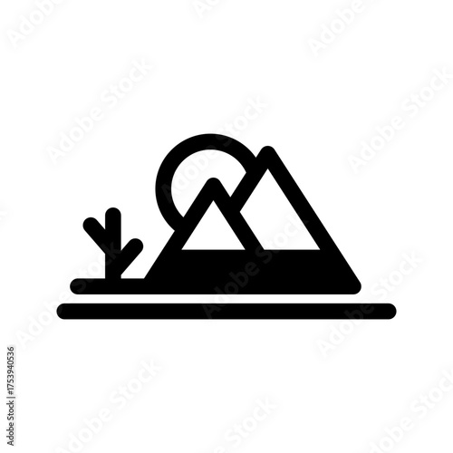 Island Icon Vector Symbol Design Illustration