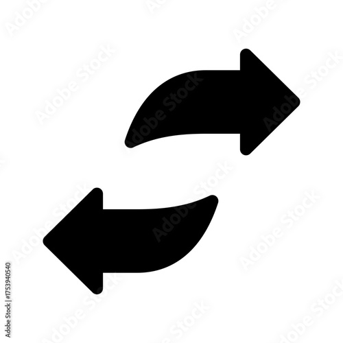 Exchange Icon Vector Symbol Design Illustration