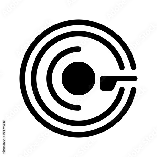Dvd Music Icon Vector Symbol Design Illustration