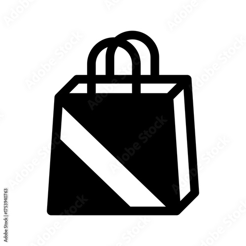Shopping Bag Icon Vector Symbol Design Illustration