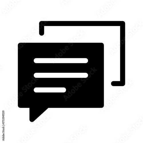 Message Icon Vector Symbol Design Illustration
