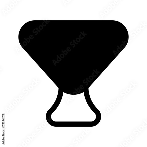 Martini Glass Icon Vector Symbol Design Illustration