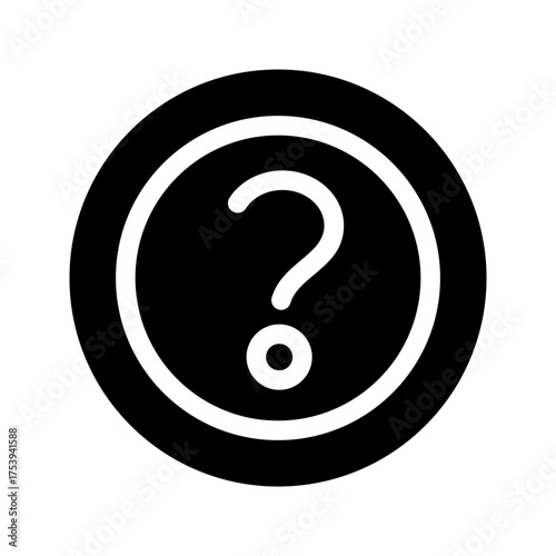Question Icon Vector Symbol Design Illustration