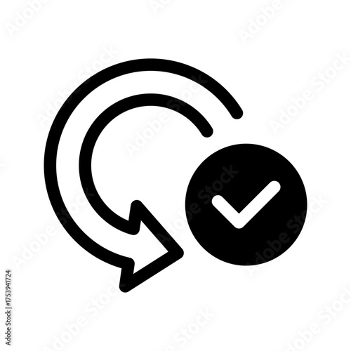 Done Icon Vector Symbol Design Illustration