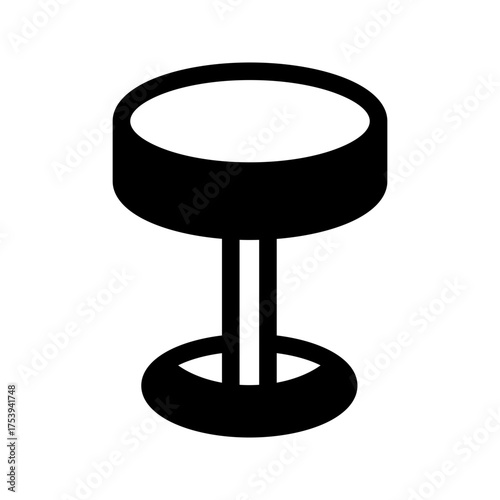 Bar Stool Icon Vector Symbol Design Illustration