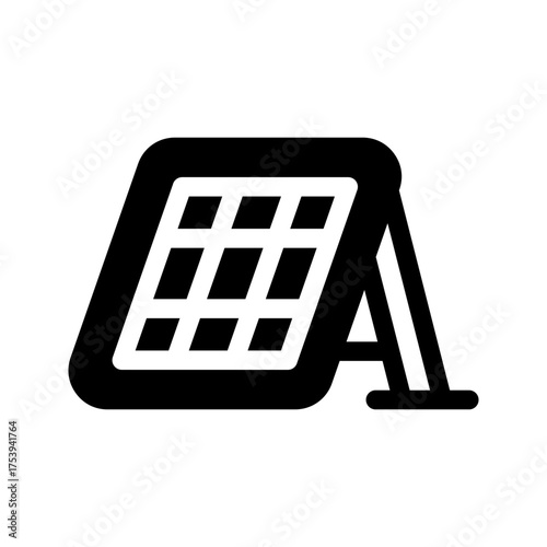 Solar Panel Icon Vector Symbol Design Illustration