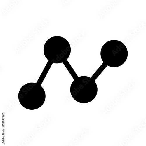Bar Graph Icon Vector Symbol Design Illustration