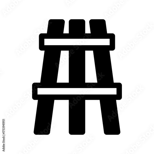 Easel Icon Vector Symbol Design Illustration