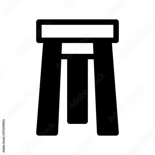 Stool Icon Vector Symbol Design Illustration