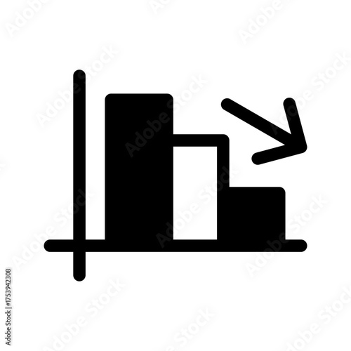 Decrease Icon Vector Symbol Design Illustration