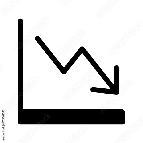 Decrease Icon Vector Symbol Design Illustration