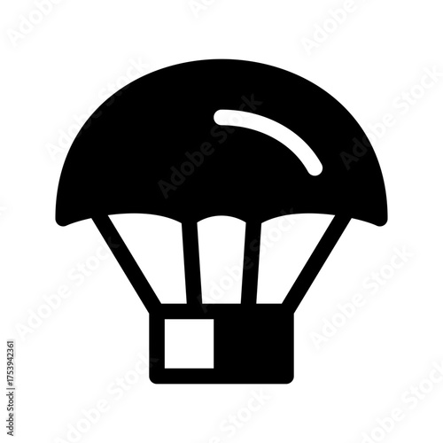Parachute Icon Vector Symbol Design Illustration